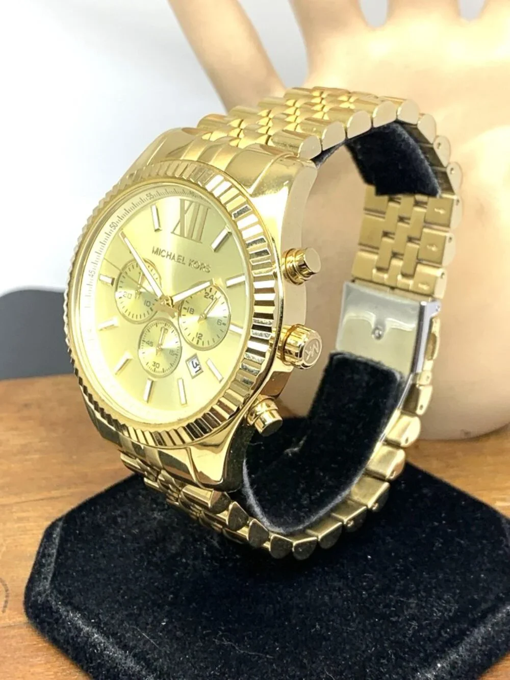Michael Kors Men's Watch MK8281 Quartz Chronograph Gold Stainless Steel 45mm